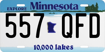 MN license plate 557QFD