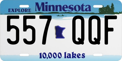 MN license plate 557QQF