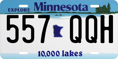 MN license plate 557QQH