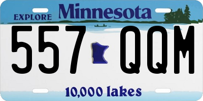 MN license plate 557QQM