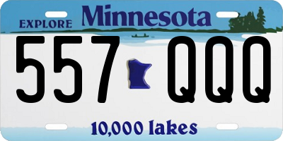 MN license plate 557QQQ