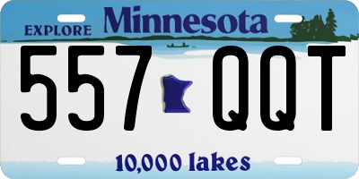 MN license plate 557QQT