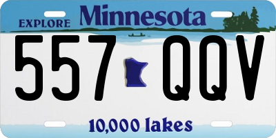 MN license plate 557QQV