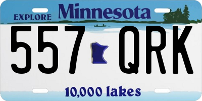 MN license plate 557QRK