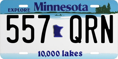 MN license plate 557QRN