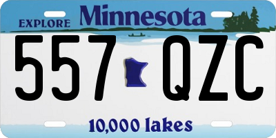 MN license plate 557QZC