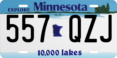 MN license plate 557QZJ