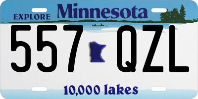 MN license plate 557QZL