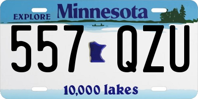 MN license plate 557QZU