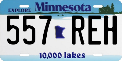 MN license plate 557REH