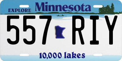 MN license plate 557RIY