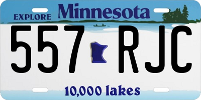 MN license plate 557RJC