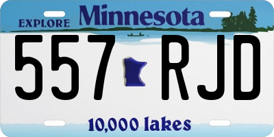 MN license plate 557RJD