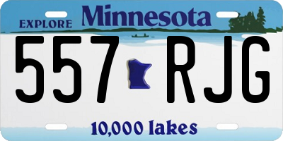 MN license plate 557RJG
