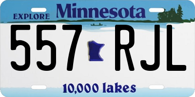 MN license plate 557RJL