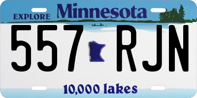 MN license plate 557RJN