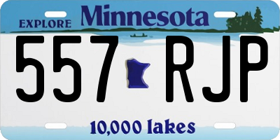 MN license plate 557RJP