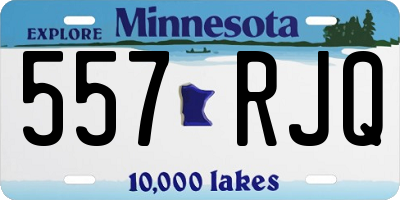 MN license plate 557RJQ