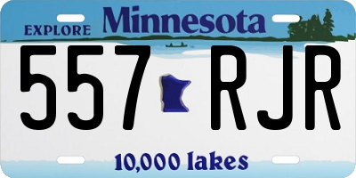 MN license plate 557RJR