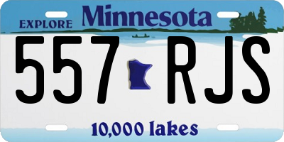 MN license plate 557RJS