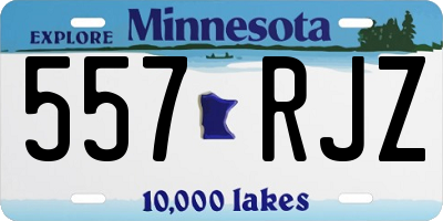 MN license plate 557RJZ