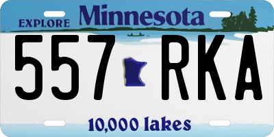 MN license plate 557RKA