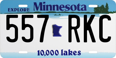 MN license plate 557RKC