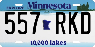 MN license plate 557RKD