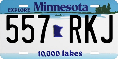 MN license plate 557RKJ