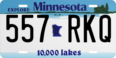 MN license plate 557RKQ