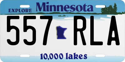 MN license plate 557RLA