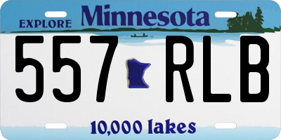 MN license plate 557RLB