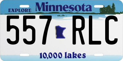 MN license plate 557RLC