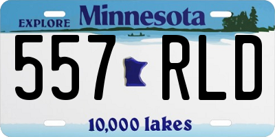MN license plate 557RLD