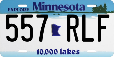 MN license plate 557RLF