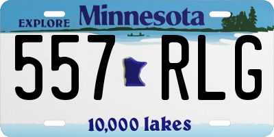 MN license plate 557RLG