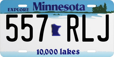 MN license plate 557RLJ