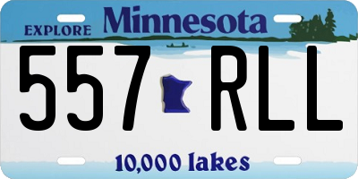 MN license plate 557RLL