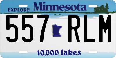 MN license plate 557RLM