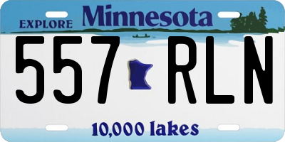 MN license plate 557RLN