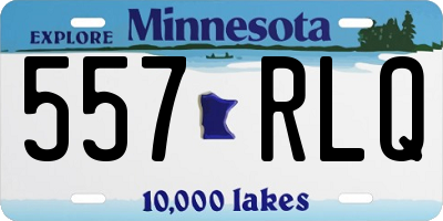 MN license plate 557RLQ