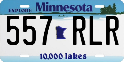 MN license plate 557RLR
