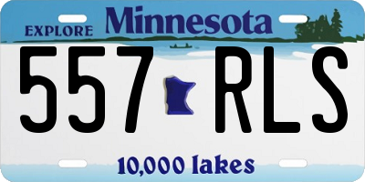 MN license plate 557RLS