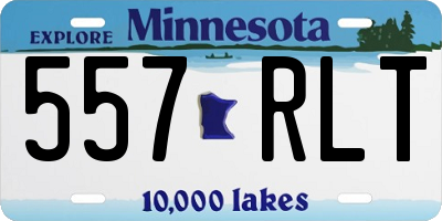 MN license plate 557RLT