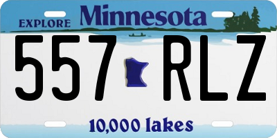 MN license plate 557RLZ