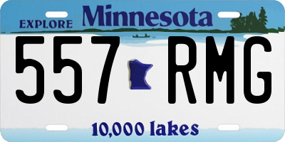 MN license plate 557RMG