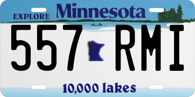 MN license plate 557RMI