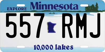 MN license plate 557RMJ