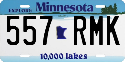 MN license plate 557RMK