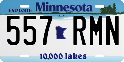 MN license plate 557RMN